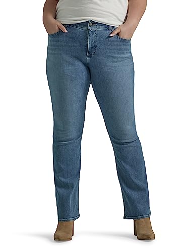 Lee Damen Plus Size Ultra Lux Comfort with Flex Motion Bootcut Jeans, Paradise Dream, 54 Mehr von Lee