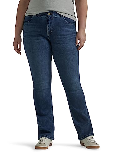 Lee Damen Plus Size Ultra Lux Comfort With Flex Motion Bootcut Jeans, Star Rise, 54 Mehr Lange von Lee