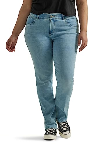 Lee Damen Plus Size Ultra Lux Comfort with Flex Motion Straight Leg Jeans, In Bewegung, 50 Mehr von Lee