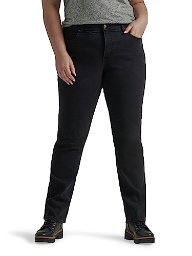 Lee Damen Plus Size Ultra Lux Comfort with Flex Motion Straight Leg Jeans, Midnight Bloom, 50 Mehr Lange von Lee