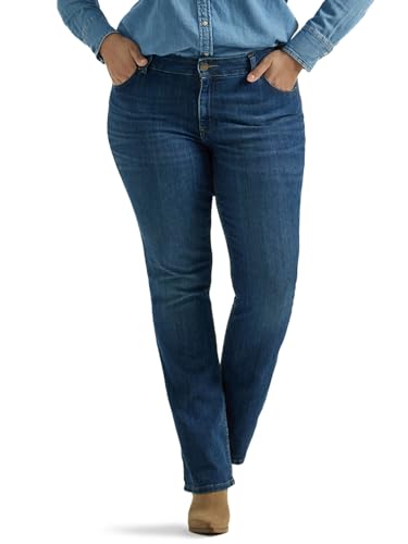 Lee Damen Legendary Mid Rise Bootcut Jeans, Compass, 44 Lange von Lee