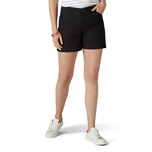 Lee Damen Regular Fit Chino Shorts, schwarz, 46 von Lee