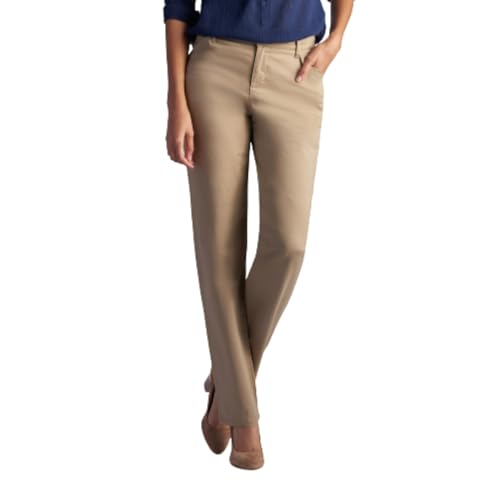 Lee Damen Relaxed Fit All Day Straight Leg Pant Flax 8, Flachs, 40 von Lee