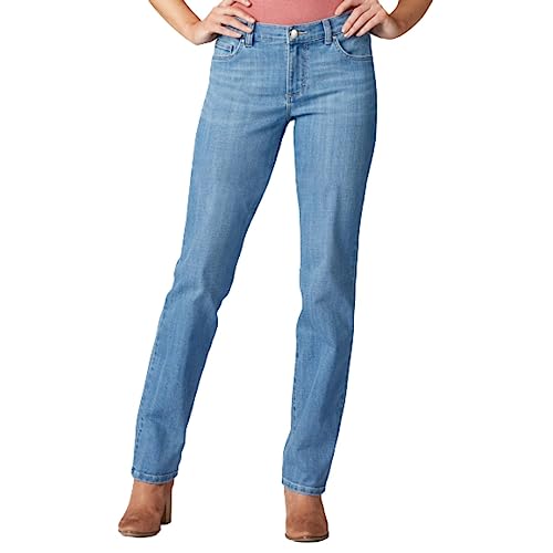 Lee Damen Relaxed Fit Straight Leg Jeans, Inspiriertes Blau, 46 Short von Lee