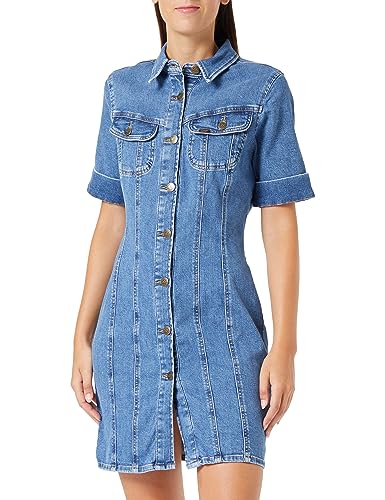 Lee Damen Rider Shirt Casual Dress, Blau, L EU von Lee