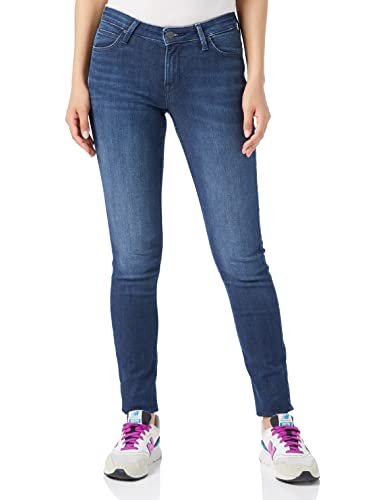 Lee Damen SCARLETT' Skinny Jeans, , Blau (Dark Ely Jd), 30W / 33L von Lee