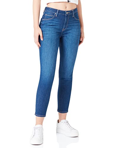 Lee Damen Scarlett HIGH Jeans, Night Sky, 28W / 35L von Lee