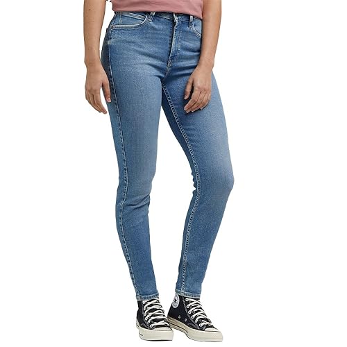 Lee Women's Scarlett HIGH Jeans, Bright Storms, 27W / 33L von Lee