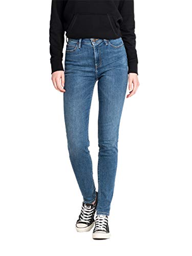 Lee Damen Scarlett High Skinny Jeans, Blau (Mid Copan Iw) , 33W/31L von Lee