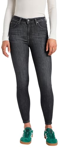 Lee Damen Scarlett High Zip Jeans, Last Strike, 29W / 31L EU von Lee