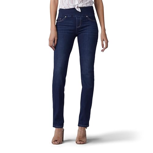 Lee Damen Sculpting Fit Slim Leg Pull On Jeans, Infinity, 40 von Lee