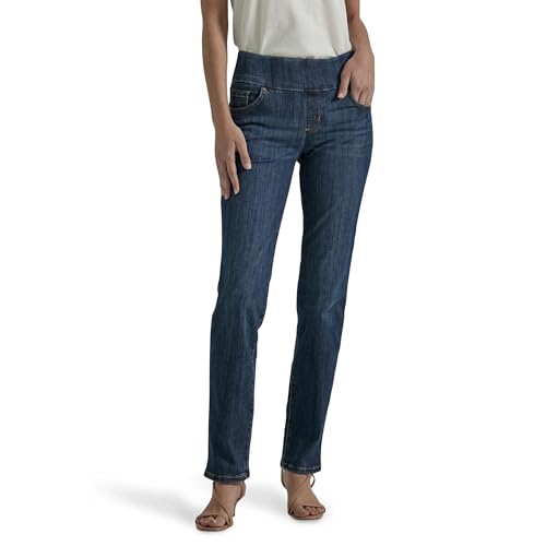 Lee Damen Sculpting Fit Slim Leg Pull On Jeans, Landslide, 50 Short von Lee