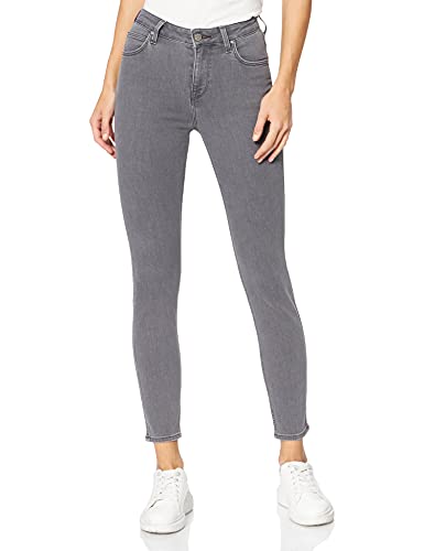 Lee Damen Scarlett High Skinny Jeans, Grau (Grey Alma Iu) , 44W/33L von Lee