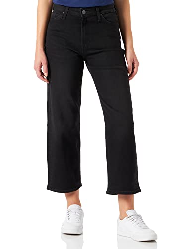 Lee Damen Straight Leg Straight Jeans 5 POCKET WIDE LEG, Schwarz (Black Tyro Jw), W36/L33 (Herstellergröße: W36/L33) von Lee