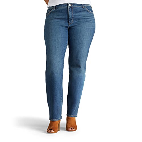 Lee Damen Monroe, Übergröße, Sofort Schlank, Klassisch, Entspannte Passform, Gerades Bein Jeans, Seattle, 52 von Lee