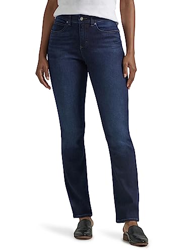 Lee Damen Ultra Lux Comfort with Flex Motion Straight Leg Jeans, Hauptnervenkitzel, 50 von Lee