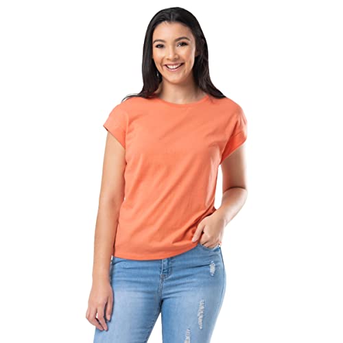 Lee Damen Weiches kurzen Ärmeln T-Shirt, Papaya, Mittel von Lee