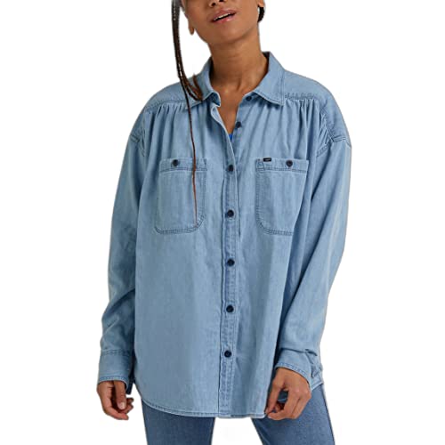 Lee Damen frontier Shirt, Blue Media, M EU von Lee