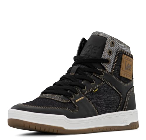 Lee Daybreaker Hi Sneaker für Herren, Schwarz Denim, 40 EU Lee Daybreaker Hi Sneaker für Herren, Schwarz Denim, 40 EU von Lee