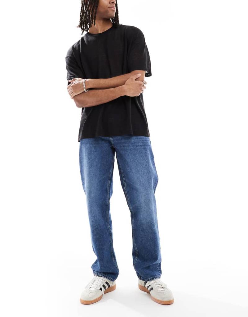 Lee - Haden - Gerade geschnittene Jeans in mittelblauer Waschung von Lee