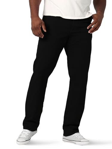 Lee Herren Big-Tall Modern Series Extreme Motion Relaxed Fit Jeans, schwarz, 46W / 29L von Lee