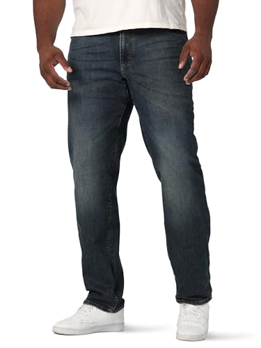 Lee Herren Big & Tall Extreme Motion Relaxed Straight Jeans, Maverick, 50W / 28L von Lee