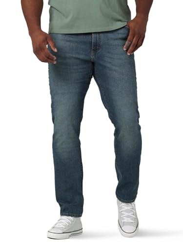 Lee Herren Big & Tall Extreme Motion Athletic Taper Jeans, Mega, 44W / 34L von Lee