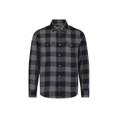 Lee Herren Clean Western Shirt, Static Gray, XXL EU Lee Herren Clean Western Shirt, Static Gray, XXL EU von Lee