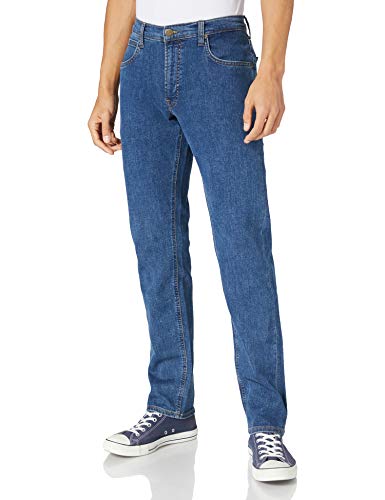 Lee Herren Daren Zip Jeans, Mid Stone Wash, 38W / 32L von Lee