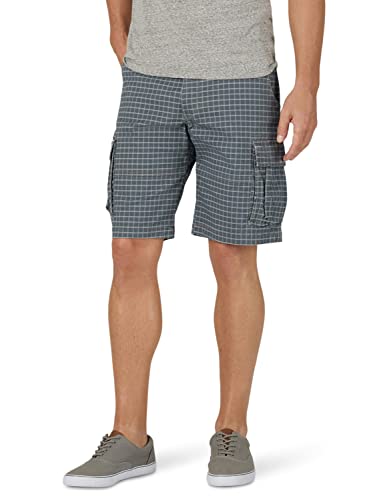 Lee Herren Extreme Motion Carolina Cargo Shorts Cargos, Grau kariert, 50 von Lee