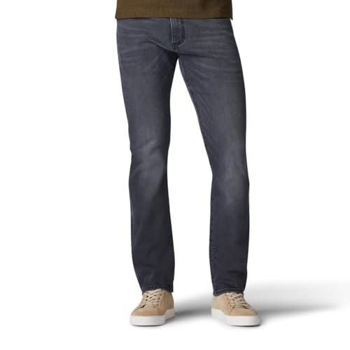 Lee Herren Extreme Motion Slim Straight Jeans, Bleigrau, 30W / 30L von Lee