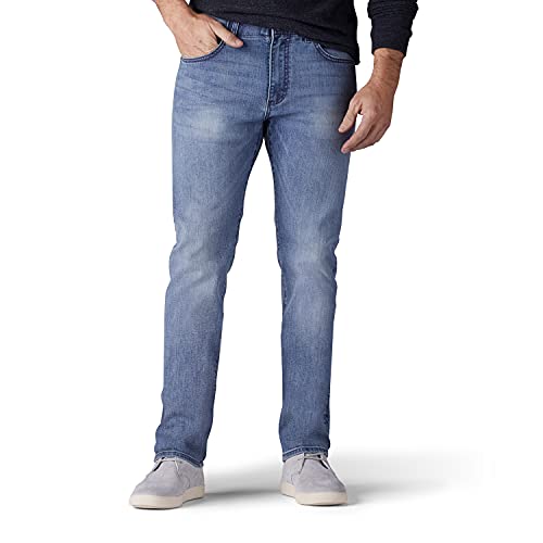 Lee Herren Extreme Motion Slim Straight Jeans, Theo, 31W / 30L von Lee
