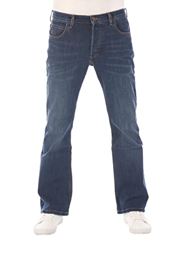 Lee Jeans Herren Stretch Bootcut Denver Jeanshose Hose Denim w32, Farbe: Dark Westwater, Größe: 32W / 32L von Lee