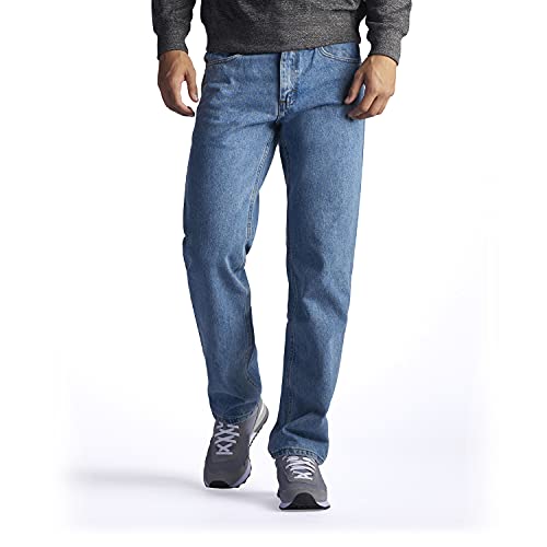 Lee Herren Regular Fit Straight Leg Jeans, Light Stone, 30W / 30L von Lee