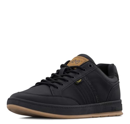 Lee Herren Lafayette Sneaker, Black Mono/Gum, 43 EU Lee Herren Lafayette Sneaker, Black Mono/Gum, 43 EU von Lee