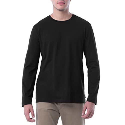 Lee Herren Langärmeliges Baumwolle T-Shirt, Schwarz, 3XL von Lee