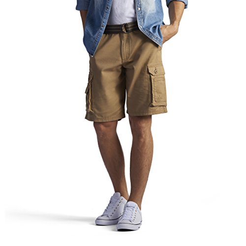 Lee Herren Gürtel, Pantalón Corto Con Cinturóndungarees و الللوو وووور ر و او Latzhose Kurz Com Cinto Wyominglatzhose New Belted Wyoming Cargo Short Cargos, Braun, 54 DE von Lee