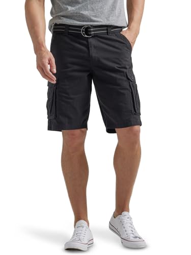 Lee Herren Latzhose New Belted Wyoming Cargo Short, schwarz, 46 von Lee