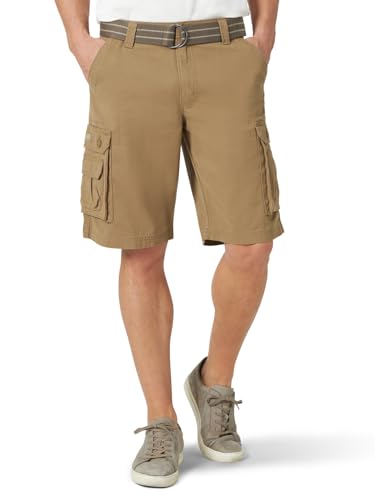 Lee Herren Latzhose Wyoming Cargo-Shorts mit Gürtel Cargos, Rost, 50 von Lee