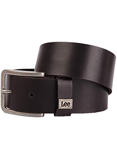 Lee Herren Ledergürtel Small Logo Belt - 85-105cm Gürtellänge, Größe:90cm, Farbe:Dark Brown (24) von Lee