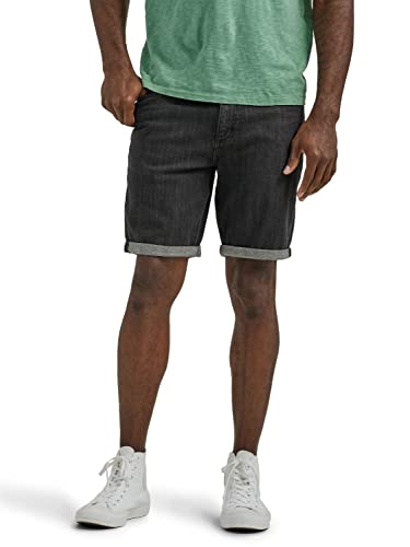 Lee Herren Legendäre Regular Fit 5-Pocket Jeans-Shorts, Verwaschenes Schwarz, 56 von Lee