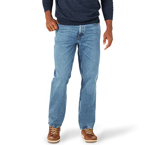 Lee Herren Legendary Relaxed Straight Jeans, Echtes Blau, 38W / 30L von Lee