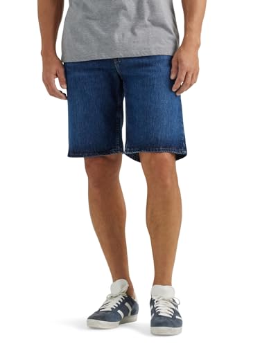 Lee Herren Legendary Relaxed Fit 5-Pocket-Denim Jeans-Shorts, Dark, 29 von Lee