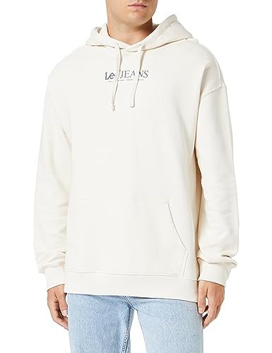 Lee Herren Loose Logo Hoodie Sweatshirt, Beige, XL EU von Lee