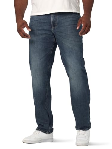 Lee Herren Big & Tall Extreme Motion Relaxed Straight Jeans, Maddox, 42W / 36L von Lee