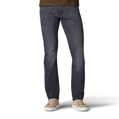 Lee Herren Extreme Motion Slim Straight Jeans, Bleigrau, 40 W/30 L von Lee