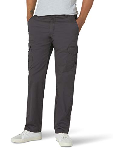 Lee Herren Performance Series Extreme Comfort Twill Straight Fit Cargo Hose, Dunkelgrau, 32W / 32L von Lee