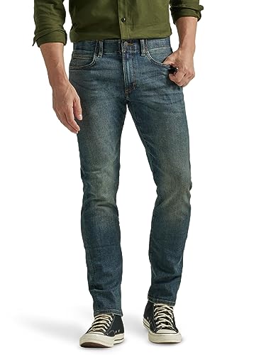 Lee Herren Slim Straight Leg/Jeanshose, Extreme Motion/Pantalones/Vaqueros de Pierna/Recta//رو اللرر ا للو لو ل ا Performance Series Calça Justa E Reta Com Movimento Extremo Jeans, Maverick, 33W / 32L von Lee