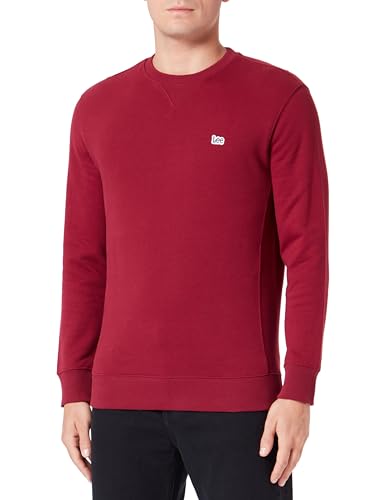 Lee Herren Plain Crew Sweatshirt, Rosa, M EU von Lee