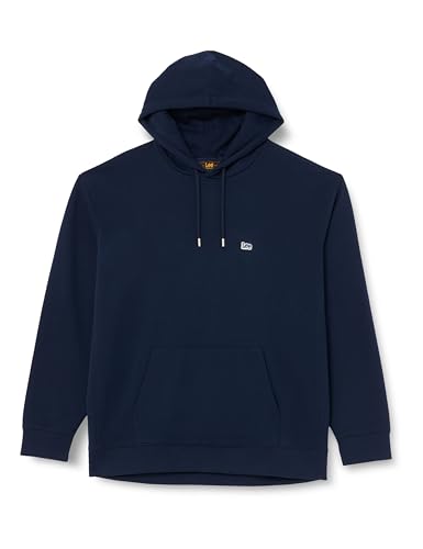 Lee Herren Plain Hoodie Sweatshirt, Blau, S EU von Lee